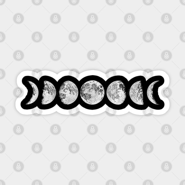 Lunar Phases Sticker by jleonardart